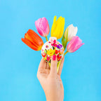 Pylones Aynalı Katlanabilir Saç Fırçası - Lady Retro - Tulipes