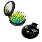 Pylones Aynalı Katlanabilir Saç Fırçası - Lady Retro - Black Cat