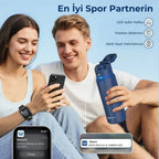 WaterH Boost Akıllı Termos - Hidrasyon Takibi Yapan, Yalıtımlı 0.7 L Akıllı Su Şişesi - Koyu Mavi