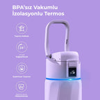 WaterH Boost Akıllı Termos - Hidrasyon Takibi Yapan, Yalıtımlı 0.7 L Akıllı Su Şişesi - Mor