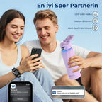 WaterH Boost Akıllı Termos - Hidrasyon Takibi Yapan, Yalıtımlı 0.7 L Akıllı Su Şişesi - Mor