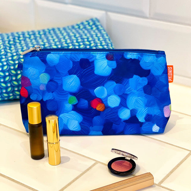 Pylones Makyaj Çantası - Zip Glam - Blue Palette