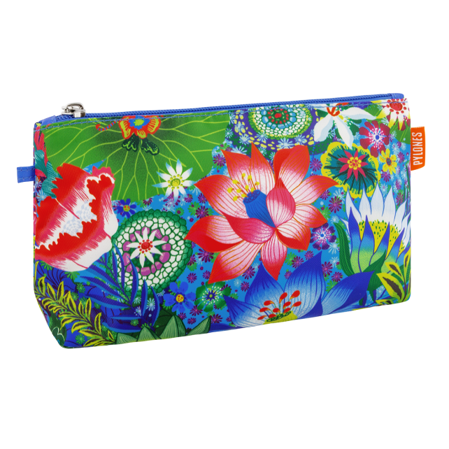 Pylones Makyaj Çantası - Zip Glam - Fleurs d'eau