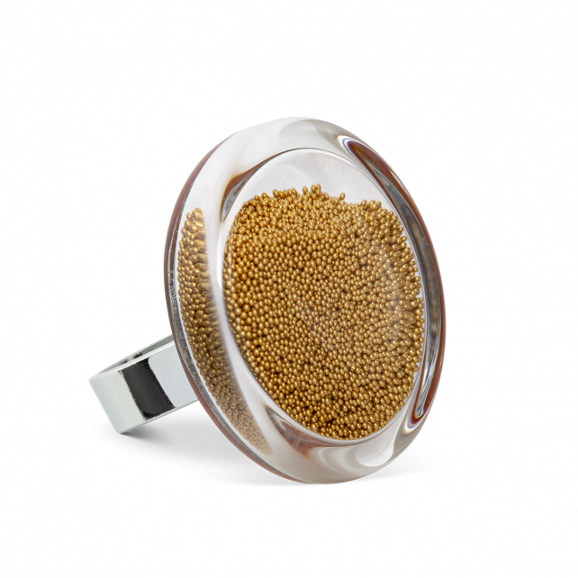Gold Cachou Medium Billes