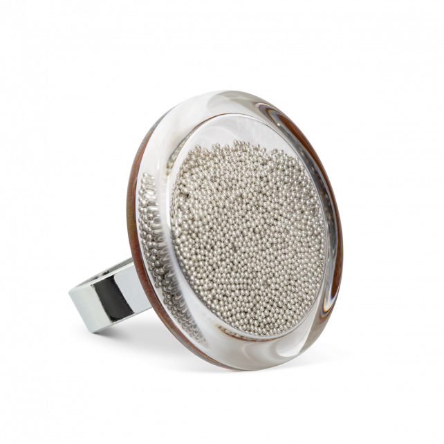 Silver Cachou Medium Billes