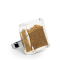 Gold Carré Medium Billes