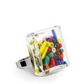 Çok Renkli Carré Medium Mix Perles