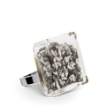 Silver Carré Medium Paillettes