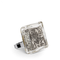 Silver  Carré Mini Paillettes