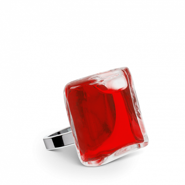 Kırmızı Carré Mini Transparent