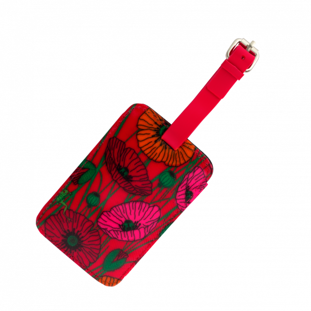 Pylones Valiz / Çanta Etiketi - Voyage - Coquelicots
