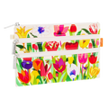 Pylones 3 Fermuarlı Çanta - Zip It - Tulipes