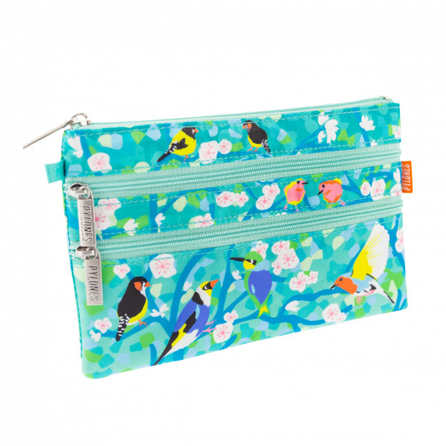 Pylones 3 Fermuarlı Çanta - Zip It - Birds