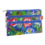 Pylones 3 Fermuarlı Çanta - Zip It - Fleurs D'eau