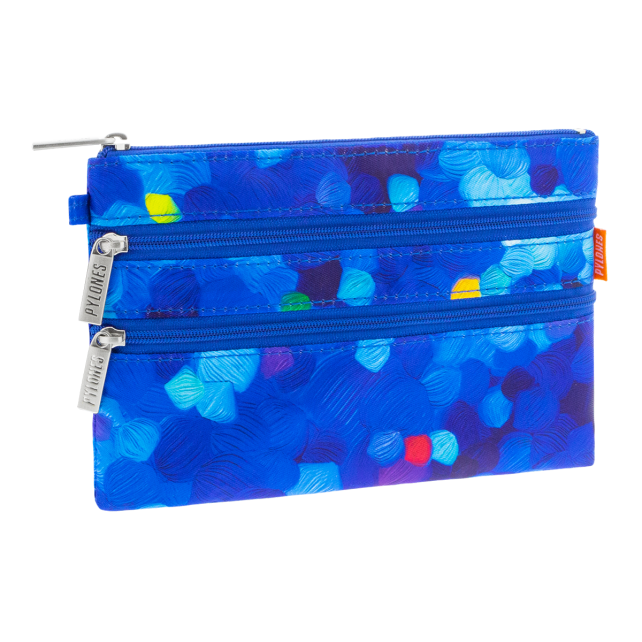 Pylones 3 Fermuarlı Çanta - Zip It - Blue Palette