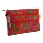 Pylones 3 Fermuarlı Çanta - Zip It - Coquelicots