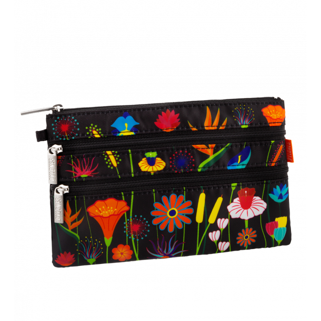 Pylones 3 Fermuarlı Çanta - Zip It - Jardin Fleuri