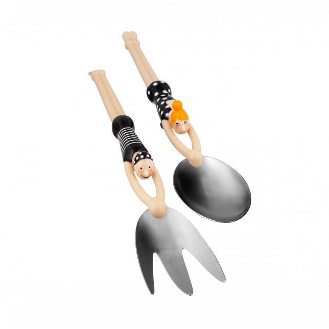 Pylones Salata Servis Seti - Quelle Salade - Black