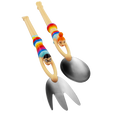 Pylones Salata Servis Seti - Quelle Salade - Rainbow