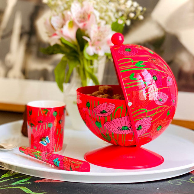 Pylones Metal Şekerlik - Sugar Pot - Coquelicots