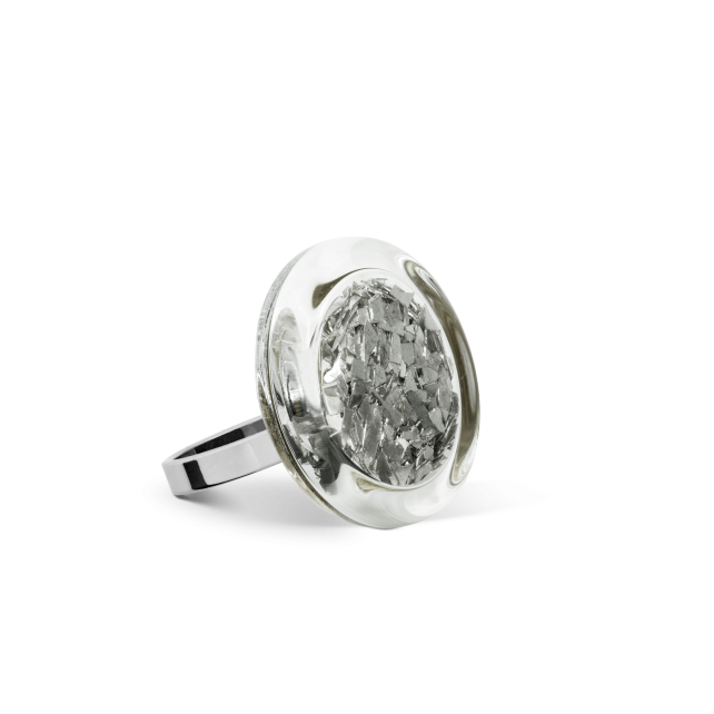 Silver Cachou Nano Paillettes