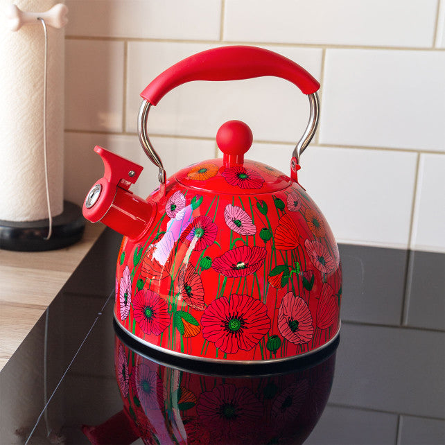 Pylones Düdüklü Kettle 1,8 L - Sifflothe - Coquelicots