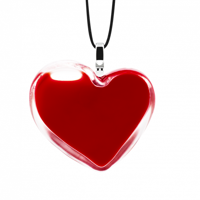Kırmızı Kolye Coeur Medium Milk