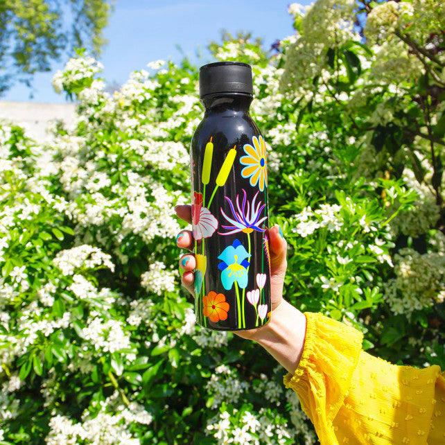 Pylones Termos 600 ml - Medium Keep Cool Bottle - Jardin Fleuri