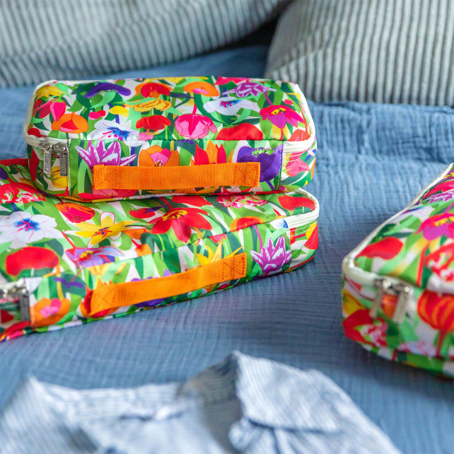 Pylones 3'lü Seyahat Çantası Seti - Travel Organizer - Tulipes