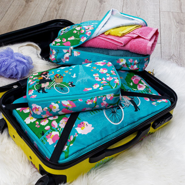Pylones 3'lü Seyahat Çantası Seti - Travel Organizer - Parisienne