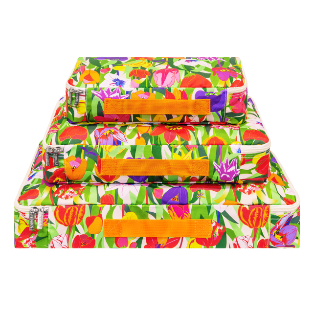 Pylones 3'lü Seyahat Çantası Seti - Travel Organizer - Tulipes
