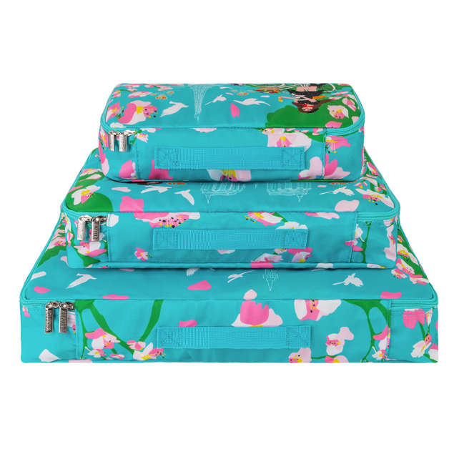 Pylones 3'lü Seyahat Çantası Seti - Travel Organizer - Parisienne